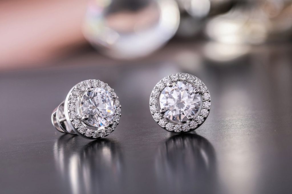 pexels photo 5370644 Luxurious diamond earrings with sparkling stones, showcasing elegance and style.